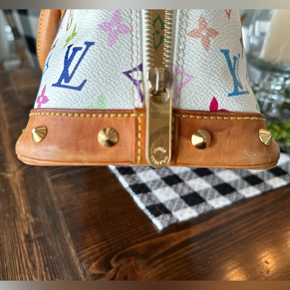 Louis Vuitton Takashi Murakami White Monogram Multicolore Alma - Picture 10 of 17